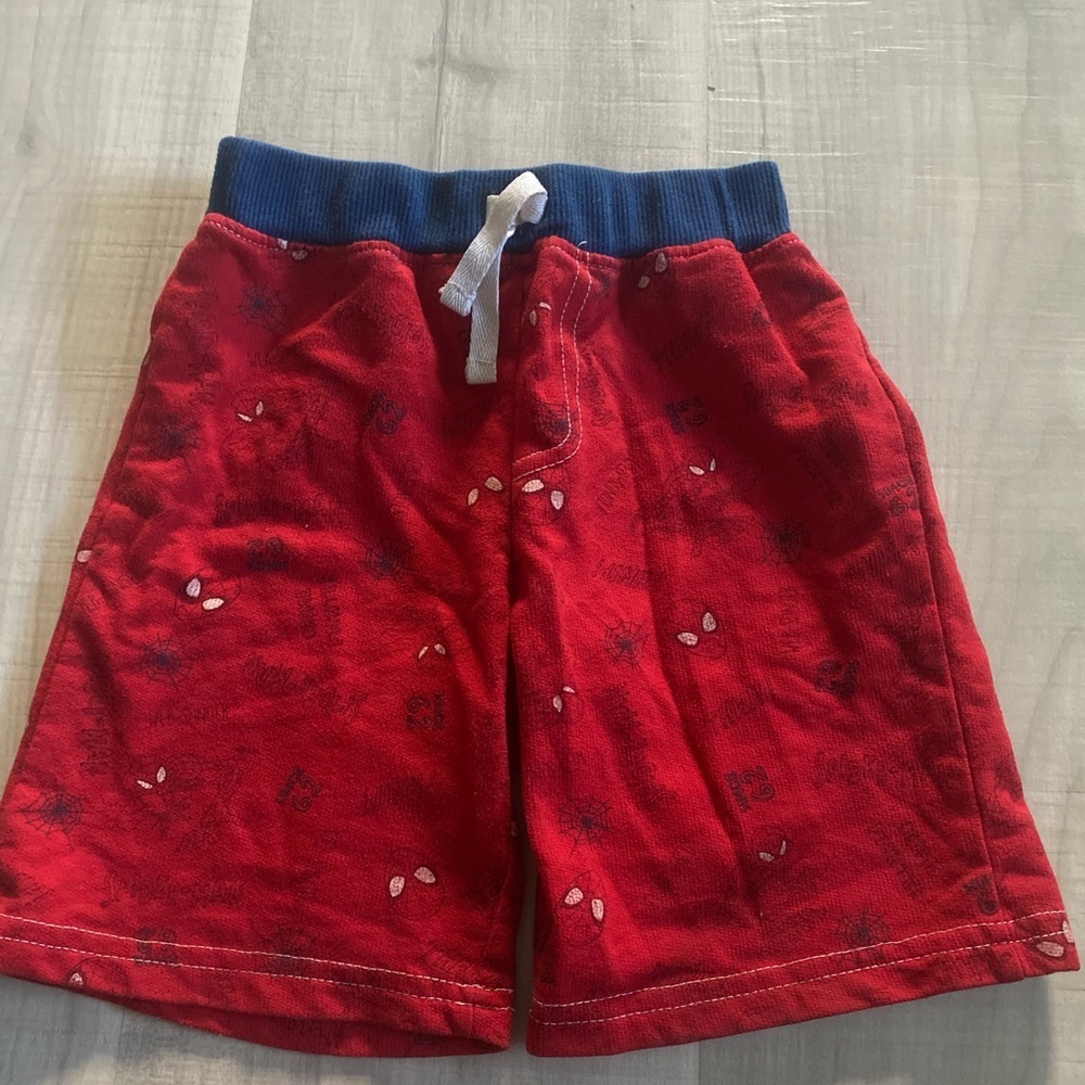 Spider-Man Red Kids Shorts with Blue Waistband size 3T
